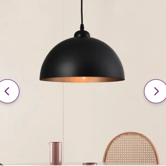 Dileo Industrial Pendant Light 2 Pack Vintage Hanging Lighting - Picture 10 of 11